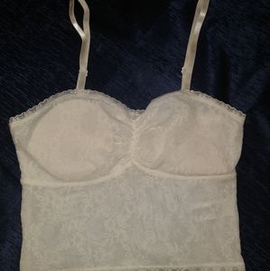 Tank top crop creme Forever 21